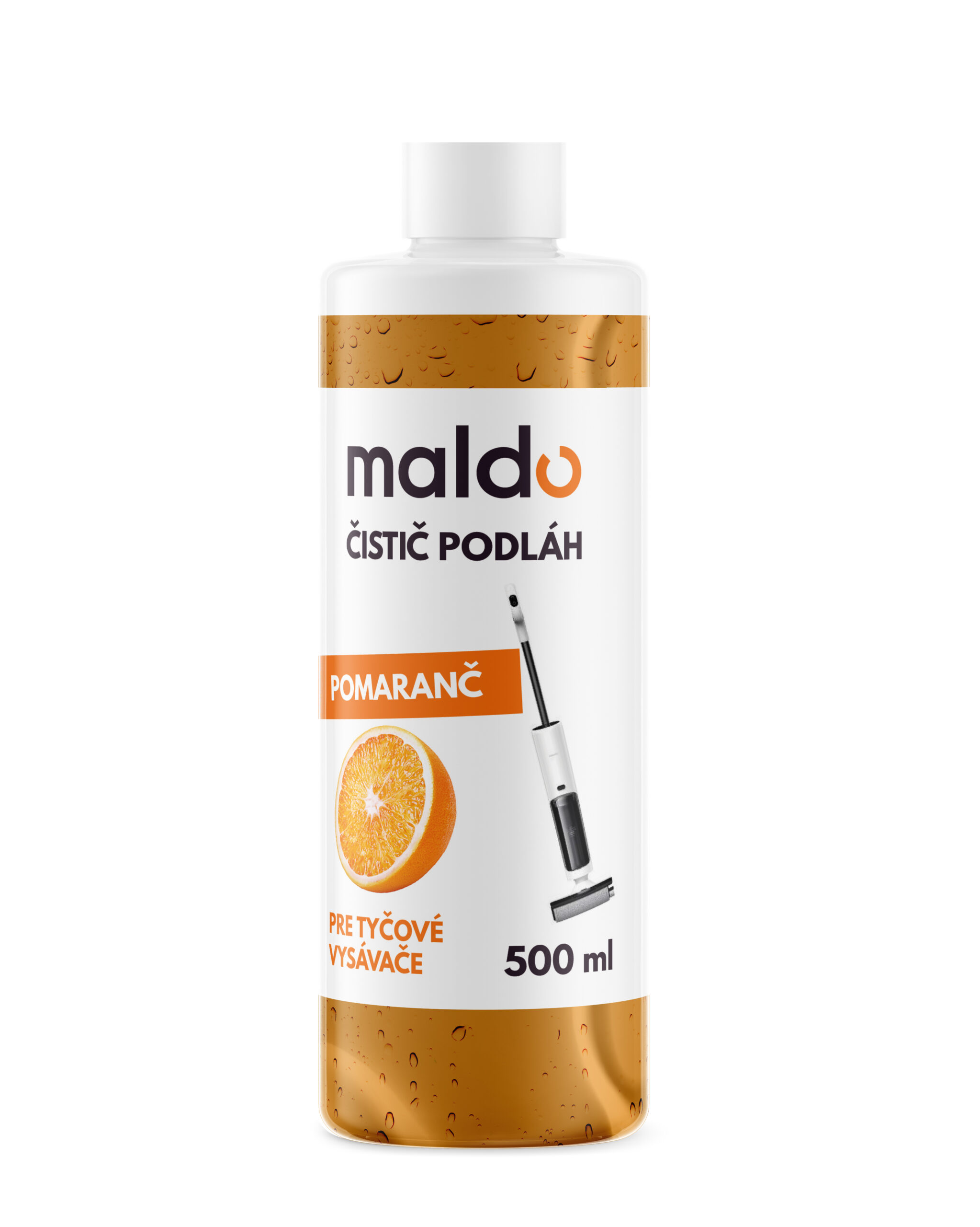 Maldo čistič podláh pre tyčové vysávače s funkciou mopu - Pomarančová vôňa